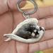 Adorable Sleeping Dog Angel Car Pendant | Perfect Key Hanging Ornament for Dog Lovers & Moms | Schnauzer Rear View Mirror Decor - Buy Online on GoSupps.com