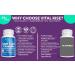 Vital Rise Adult Calm Magnesium Chewables Magnesium Ashwagandha & L-Theanine Supplement for Stress Mood & Relaxation High Absorption Non-GMO Grape Flavor (60 Chewables) - Buy Online on GoSupps.com