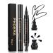 PHOERA Eyeliner Stamp Wingliner - Black Eyeliner - Liquid Eyeliner for Women Black Eyeliner Pen Winged Eyeliner Pencil Easy to Use Long Lasting Smudge-Proof No Dipping (Thin Stamp)