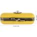 Minkissy Jewelry & Lipstick Holder - Retro Purse Organizer with Mirror Design - Yellow Makeup Case (1 Pack) - Buy Online on GoSupps.com