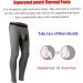 OURUIKIA Men's Thermal Underwear Pants - Long Johns with Separate Pouch | Black/Dark Grey | XX-Large - Buy Online on GoSupps.com