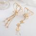 Large Metal Butterfly Hair Claw Clips for Women Girls - Pack of 2 Crystal Tassel - Nonslip Hair Clips for Thick Thin Hair - Buy Online on GoSupps.com