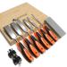 V VONTOX 8 Pcs Wood Chisel Set  Wood Chisel & Honing Guide & Sharpening Stone  Wood Carving Chisel Set for Woodcarving  Carpentry  Trimming The Edges