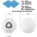 3 Pack Microfiber Mop Replacement Heads - Spin Mop Refills for Easy Cleaning | Includes 2 Extra Microfiber Cloths - Buy Online on GoSupps.com