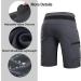 Seltrue Men's MTB Pants - Quick-Drying Bicycle Shorts with Adjustable Velcro | Gray with Underwear for Mountain Biking - Buy Online on GoSupps.com