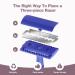 Copper Single Blade Razor - Gentle Close Shave Eco-Friendly Double Edge Safety Razor with 10 Blade Refills - Perfect for Sensitive Skin - Indigo Purple - Buy Online on GoSupps.com