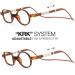 Reading Glasses with Magnets & Anti Blue Light Filter | DIKRIK DALI Havana - 6 Colors 5 Graduations | International Shipping Available - Buy Online on GoSupps.com