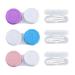 GVSAVY 3-Piece Contact Lens Applicator 3-Piece Contact Lens Case Contact Lens Removal Tool Contact Lens Applicator Contact Lens Suction Wand Handle Contact Lens Soaker Storage Case