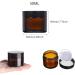 CREMEDING 50ml Refillable Brown Glass Cosmetic Containers - Set of 4 | Eco-Friendly & Reusable for Creams Lotions & Oils - Buy Online on GoSupps.com