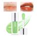 Prreal Tinted Lip Oil Plumping Lip Gloss Hydrating Lip Glow Oil Lip Care Moisturizing Clear Toot Lip Oil for Dry Lips Nourishing Water Glossy Glass Lip Oil Gloss Non-Sticky Shine Lip Tint (Green)