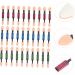 MAGICLULU 30pcs Double Ended Eye Shadow Stick Eyeshadow Sponge Foundation Applicator Concealer Brush Makeup - Buy Online on GoSupps.com