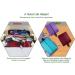 YAMIU Travel Shoe Bags Set of 4 - Waterproof Nylon with Zipper for Men & Women - Grey Green Red Purple - 4-pack - Buy Online on GoSupps.com