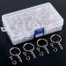 Swpeet 450Pcs Key Chain Rings Kit - 1.25mm Sliver Keychain Rings with Chain, Jump Rings, Screw Eye Pins - Jewelry Findings Making Supplies - Buy Online on GoSupps.com
