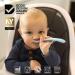 TotAha Silicone Baby Spoons Set for Self Feeding | Soft-Tip Utensils for 4-6-12 Months | Baby Led Weaning and Toddler Training Spoons | 2 Pack in Blush and Shifting Sand - Buy Online on GoSupps.com