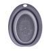 Dirfuny Silicone Cleaning Mat - Makeup Brush Cleaner Tools Portable Silicone Cleaning Bowl for Makeup Brushes and Eggs Cosmetic Make up Brush Cleaner for Girls Grey