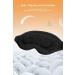 3D Contoured Black Sleep Eye Mask for Men and Women - Adjustable Strap, Light Blocking Blindfold for Travel, Yoga, Nap - Comfortable Night Sleep Mask - Buy Online on GoSupps.com