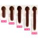 Long Straight Synthetic Ponytail - Heat-Resistant Clip-In Hair Extension for Women | Black/Brown | 55cm - Buy Online on GoSupps.com