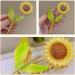 Healeved Sunflower Hair Claw Clip Non-Slip Hair Styling Claw Clips Flower Shaped Claw Clips for Women Girls Thin and Thick Hair - Buy Online on GoSupps.com