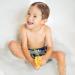ScrubBEE Silicone Scrubber for Kids - Promotes Independent Hand & Body Washing - Easy Grip Handle - Ultra Soft Bristles - BPA Free - Yellow - Buy Online on GoSupps.com