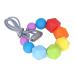 Safe & Vibrant Baby Teething Chew Necklace | Food Grade Silicone Teether - Style 1 - Buy Online on GoSupps.com