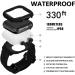 Waterproof Silicone Apple Watch Band Case - 44mm Series 4/5/6/SE | Drop & Shockproof Black iWatch Cover - Buy Online on GoSupps.com