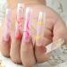 NSXAYIWE Transparent Ultra Long Nail Tips Thin Full Artificial Fingernail Tips Coffin Design for Nail Salon - Buy Online on GoSupps.com