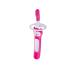 MAM Massaging Toothbrush and Gum Cleaner Girl 3+ Months (1-Count) MAM Baby Toothbrush the Ideal Toothbrush for Baby Girl Baby Essentials Pink