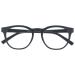 Opulize Blu - Reading glasses Blue light filter cool round frame spring hinges improve the sleep computer gaming anti -reflective men B5 +0.00 diopters gray