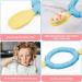 Vicloon Silicone Self Feeding Spoon and Fork Set for Babies - Pink & Blue Color Contrast | Baby Weaning Utensils for Infant & Toddler | BPA-Free, Easy Grip | 6 Months - Buy Online on GoSupps.com