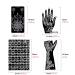 Arabian 191Pcs Temporary Tattoo Kit with Glitter - 20 Sheets Henna Stencils for Face and Body Paint - Buy Online on GoSupps.com