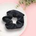6 Pack Satin Black Hair Scrunchies Ponytail Holders for Women and Girls | Elastic Hair Bands Accessories - Buy Online on GoSupps.com