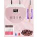 ENGERWALL Electric Nail Drill 35000 RPM - Professional Low Noise & Vibration Nail Files for Acrylic & Gel Nails - Salon & DIY Use - Pink - Buy Online on GoSupps.com