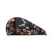 Hair Towel Wrap Hair Drying Towel with Button Towel Turban Head Towel to Dry Hair Quickly (Butterfly with Fowers)