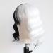 Buy TOWOWM Cruella de Vil Wig - Black & White Synthetic Bob with Pony | Perfect for Cosplay & Daily Wear - Buy Online on GoSupps.com