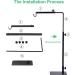 Reptile Lamp Stands for Habitat Cage | Adjustable Light Holders for Turtles Geckos & Lizards | Size M - Buy Online on GoSupps.com