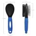 BV Dog & Cat Grooming Comb | 2-Sided Bristle & Pin Brush for Long & Short Hair Pets | Shedding Hair Remover for Medium Breeds - Buy Online on GoSupps.com