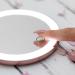 LUNA London Compact 2.0 Travel Mirror in Rose Gold | LED Lighted Vanity Mirror | 3 Light Modes, 7X Magnification | Portable & Rechargeable - Buy Online on GoSupps.com