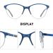 Shop Retro Cat Eye Acetate Reading Glasses for Women - 53mm Silver & Blue Spring Hinges - Stylish Computer Readers - Buy Online on GoSupps.com