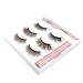 Miaowang 6D Magnetic Brown Eyelashes and Eyeliner Kit - 3 Styles with Tweezers (Brown) - Buy Online on GoSupps.com
