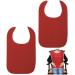Adult Bibs for Elderly 2pcs Washable Feeding Adult Bib with Crumb Catcher Clothing Protectors for Adult Elderly and Disabled Red - Buy Online on GoSupps.com