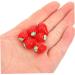 MAGICLULU 30pcs mini toy doll house accessory fake fruit resin strawberry cake decoration fake strawberries mini hair accessories artificial toy room key chain doll house mini photo frames Red 1.6x1cm - Buy Online on GoSupps.com