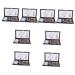 NOLITOY 8 Sets Eyebrow Powder Set Flash Suit Multifunctional Cosmetic Accessory Eyebrow Stickers Brush