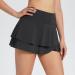 Baleaf Women's Pleated Tennis Skirt with Ruffle Layers and Shorts - Black Medium - Buy Online on GoSupps.com