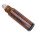 Fabater Roller Bottle Hotel Glass Essential Oil Bottle for Home Travel (10ML brown essential oil bottle + jade ball)