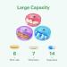 Barhon 2 Times a Day Weekly Pill Organizer with Zipper Cloth Bag - Large Portable Daily Medicine Organizer for Pills/Vitamins (Black) - Buy Online on GoSupps.com