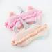 Booluee 2 Pcs Soft Plush Unicorn Sleeping Mask Set with Earplugs - Cute Animal Eye Mask for Kids, Girls, Women - Perfect for Plane Travel, Nap, Night Sleeping - Buy Online on GoSupps.com
