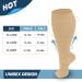 3 Pack Plus Size Compression Socks 20-30 mmHg Extra Wide Calf for Men and Women - Nude - 2XL - Buy Online on GoSupps.com