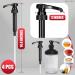 Black Pump Syrup Dispenser Set - 4 Pcs Coffee Creamer, Milk, Juice, and Soda Can Pump for Gallon Bottles - Reluen - Buy Online on GoSupps.com