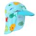 HUAANIUE Baby Boys Swimsuit Hat Short Sleeve One Piece Swimwear Zip Rash Guard Sun Protection Wetsuit Cap UPF 50+ 6M-4Y Swimming Hat Bathing Beachwear 4-6 Years A Swimhat Bluesealife