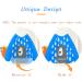 Atopo 3-Piece Waterproof Baby Bibs with Long Sleeves | Feeding Apron for 6-36 Months - Ideal for Eating & Playing - Blue - Buy Online on GoSupps.com